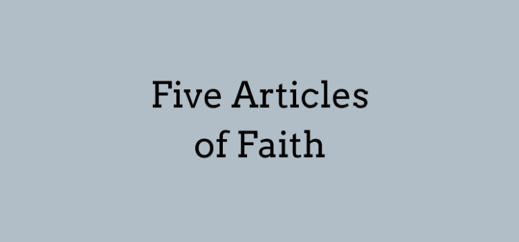 Five Articles of Faith